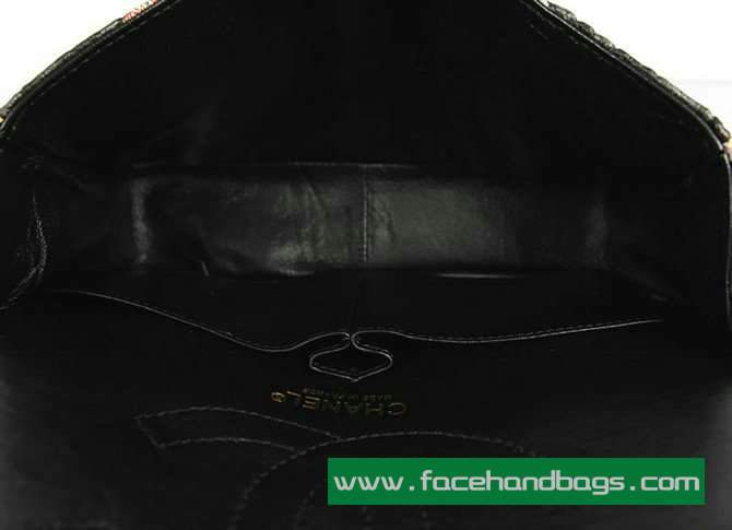 Chanel 2.55 Rose Handbag 50135 Gold Hardware-Black Red - Click Image to Close